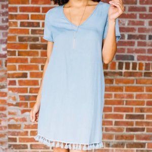 Light Blue Chambray Dress